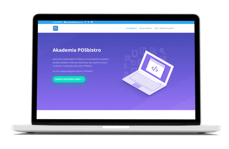 Strona główna Akademii POSbistro prezentująca szkolenia i materiały edukacyjne dla użytkowników systemu POSbistro.