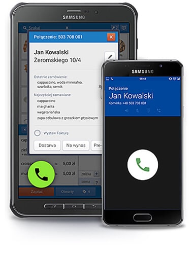 Mobilny system POSbistro z aplikacją POScaller do obsługi zamówień telefonicznych i zarządzania zamówieniami w restauracji