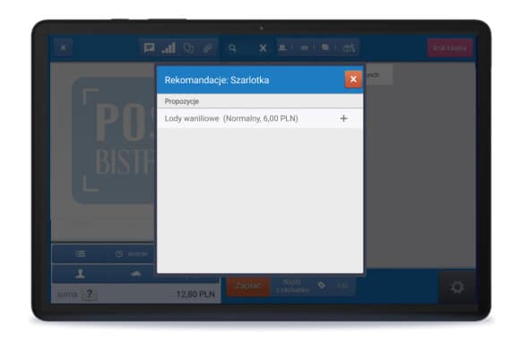 Rekomendacja kelnerska w kawiarni z systemem POSbistro