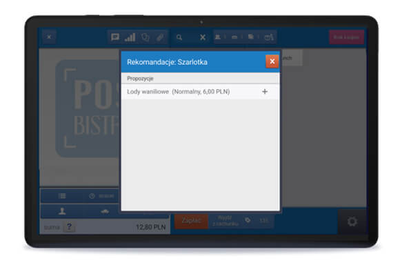 Rekomendacja kelnerska w kawiarni z systemem POSbistro