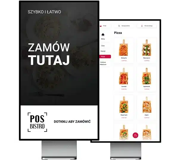 Kiosk samoobsługowy z systemem POSbistro dla gastronomii