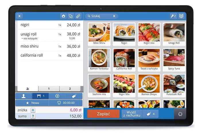 Tablet Sushi POSbistro