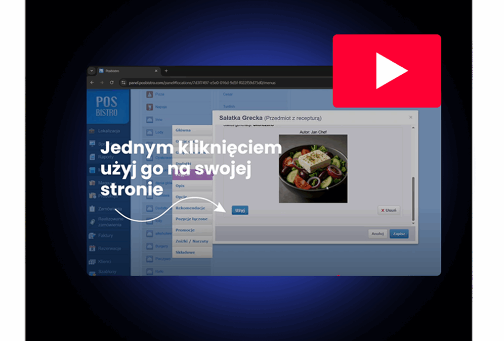 Nowość w POSbistro: generowanie obrazków AI dla pozycji menu 