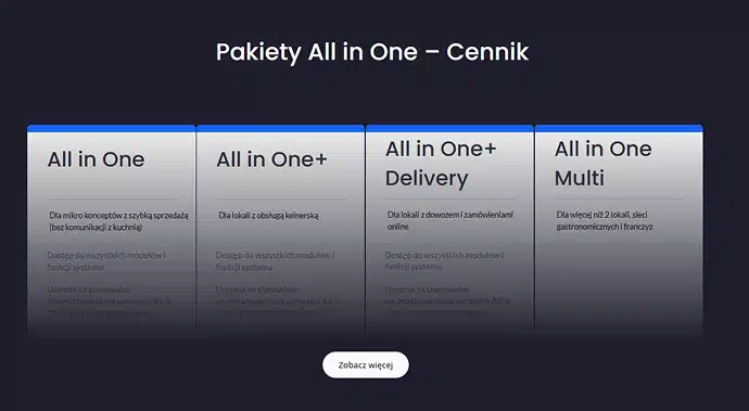 Cennik Kasa Wirtualna POSbistro Cennik Kasa Wirtualna POSbistro